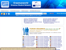 Tablet Screenshot of erasmusworld.es